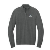 Load image into Gallery viewer, The Citadel, C Star, Port Authority® Easy Care 1/4-Zip Sweater - Charcoal
