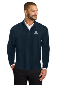 Load image into Gallery viewer, The Citadel, C Star, Port Authority® Easy Care 1/4-Zip Sweater - Navy
