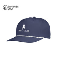 Load image into Gallery viewer, The Citadel, Barracks, Swannies Golf Men&#39;s Brewer Hat - Navy
