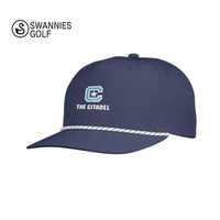 Load image into Gallery viewer, The Citadel C Star Logo, Swannies Golf Men&#39;s Brewer Hat - Navy
