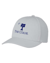 Load image into Gallery viewer, The Citadel, Palm Tree, Swannies Golf Men&#39;s Delta Cap Grey
