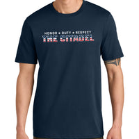 Load image into Gallery viewer, The Citadel, Americana, Stanley/Stella Unisex Creator 2.0 T-Shirt - Navy
