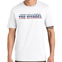 Load image into Gallery viewer, The Citadel, Americana, Stanley/Stella Unisex Creator 2.0 T-Shirt - White
