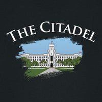 Load image into Gallery viewer, The Citadel, Barracks Full Color, Stanley/Stella Unisex Creator 2.0 Long Sleeve T-Shirt - Black
