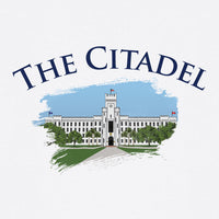 Load image into Gallery viewer, The Citadel, Barracks Full Color, Stanley/Stella Unisex Creator 2.0 Long Sleeve T-Shirt - White
