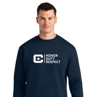 Load image into Gallery viewer, The Citadel, 3D Effect, Honor Duty Respect, Stanley/Stella Unisex Changer 2.0 Crewneck Sweatshirt - Navy
