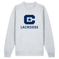 Load image into Gallery viewer, The Citadel, Lacrosse C Star, Stanley/Stella Unisex Changer 2.0 Crewneck Sweatshirt
