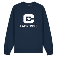 Load image into Gallery viewer, The Citadel, Lacrosse C Star, Stanley/Stella Unisex Changer 2.0 Crewneck Sweatshirt
