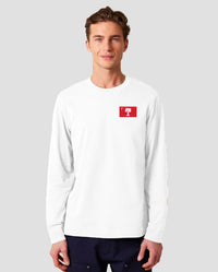 Load image into Gallery viewer, The Citadel, 3D Effect Big Red Flag, Stanley/Stella Unisex Creator 2.0 Long Sleeve T-Shirt - White
