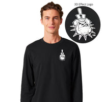 Load image into Gallery viewer, The Citadel, 3D Effect Spike Logo, Stanley/Stella Unisex Creator 2.0 Long Sleeve T-Shirt - Black
