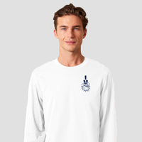 Load image into Gallery viewer, The Citadel, 3D Effect Spike Logo, Stanley/Stella Unisex Creator 2.0 Long Sleeve T-Shirt - White
