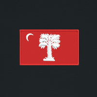 Load image into Gallery viewer, The Citadel, Big Red Flag, Stanley/Stella Unisex Knoxer Crewneck Sweatshirt - Heather Black
