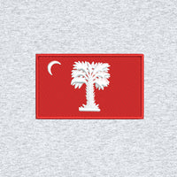 Load image into Gallery viewer, The Citadel, Big Red Flag, Stanley/Stella Unisex Knoxer Crewneck Sweatshirt - Heather Navy
