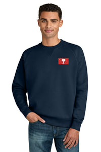 Load image into Gallery viewer, The Citadel, Big Red Flag, Stanley/Stella Unisex Knoxer Crewneck Sweatshirt - Navy
