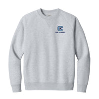 Load image into Gallery viewer, The Citadel, C Star Logo, Stanley/Stella Unisex Knoxer Crewneck Sweatshirt- Cool Heather Grey
