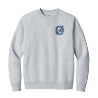 Load image into Gallery viewer, The Citadel, Jumping Bulldog, Stanley/Stella Unisex Knoxer Crewneck Sweatshirt - Cool Heather Grey
