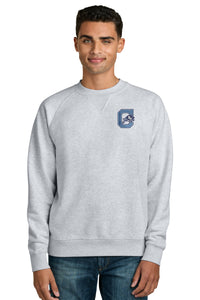 Load image into Gallery viewer, The Citadel, Jumping Bulldog, Stanley/Stella Unisex Knoxer Crewneck Sweatshirt - Cool Heather Grey
