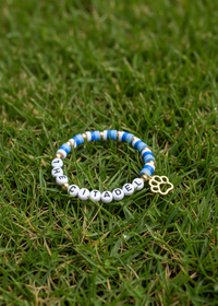 Load image into Gallery viewer, The Citadel, Handmade, Beaded with Dog Paw, Demi - Fine Bracelet
