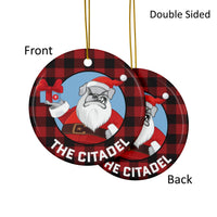 Load image into Gallery viewer, The Citadel, Santa Spike, Ceramic Ornaments, 2-Side Print, Circle (1pc, 3pcs, 5pcs, 10pcs)
