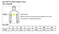 Load image into Gallery viewer, The Citadel, G3, Baseball Colorblock Raglan Jersey- Size Chart
