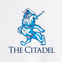 Load image into Gallery viewer, The Marching Bulldog Colorblock Raglan Jersey- Heather Grey/Navy
