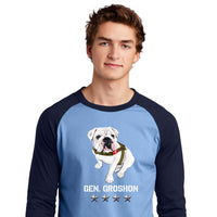 Load image into Gallery viewer, The Citadel, G3, Baseball Colorblock Raglan Jersey- - Carolina Blue/ Navy
