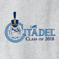 Load image into Gallery viewer, The Citadel, Class of 2018, Spike,  Champion Jersey Tee- Ash
