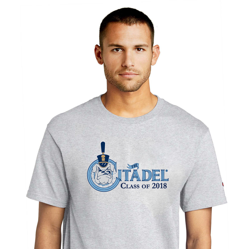 The Citadel, Class of 2018, Spike,  Champion Jersey Tee- Ash