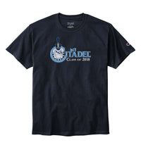 Load image into Gallery viewer, The Citadel, Class of 2018, Spike,  Champion Jersey Tee- Navy
