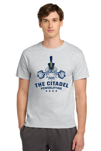 Load image into Gallery viewer, The Citadel, Powerlifting Club, Spike, Champion ® Heritage 6-Oz. Jersey T-Shirt - Ash
