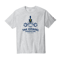 Load image into Gallery viewer, The Citadel, Powerlifting Club, Spike, Champion ® Heritage 6-Oz. Jersey T-Shirt - Ash
