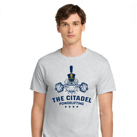 Load image into Gallery viewer, The Citadel, Powerlifting Club, Spike, Champion ® Heritage 6-Oz. Jersey T-Shirt- Ash
