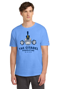 Load image into Gallery viewer, The Citadel, Powerlifting Club, Spike, Champion ® Heritage 6-Oz. Jersey T-Shirt - Navy
