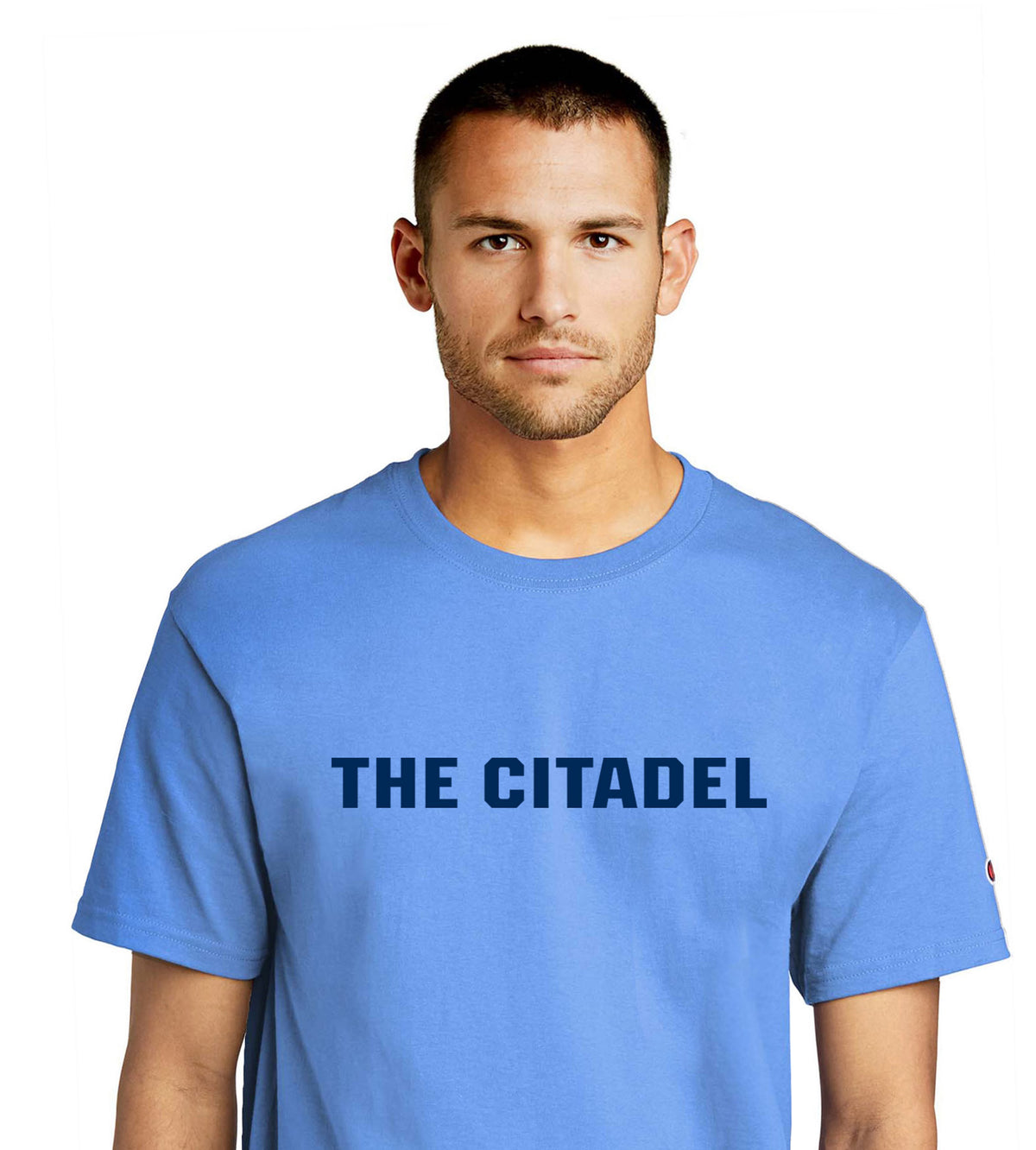The Citadel, Champion brand Tee shirt-Carolina Blue