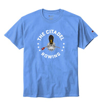 Load image into Gallery viewer, The Citadel, Rowing Club, Spike, Champion ® Heritage 6-Oz. Jersey T-Shirt- Carolina Blue
