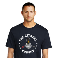 Load image into Gallery viewer, The Citadel, Rowing Club, Spike, Champion ® Heritage 6-Oz. Jersey T-Shirt- Navy
