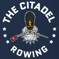 Load image into Gallery viewer, The Citadel, Rowing Club, Spike, Champion ® Heritage 6-Oz. Jersey T-Shirt- Navy
