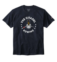 Load image into Gallery viewer, The Citadel, Rowing Club, Spike, Champion ® Heritage 6-Oz. Jersey T-Shirt- Navy
