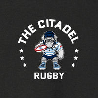 Load image into Gallery viewer, The Citadel, Club Sport - Rugby, Rugby Spike, Champion T-Shirt - Black
