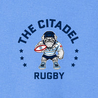Load image into Gallery viewer, The Citadel, Club Sport - Rugby, Rugby Spike, Champion T-Shirt - Carolina Blue
