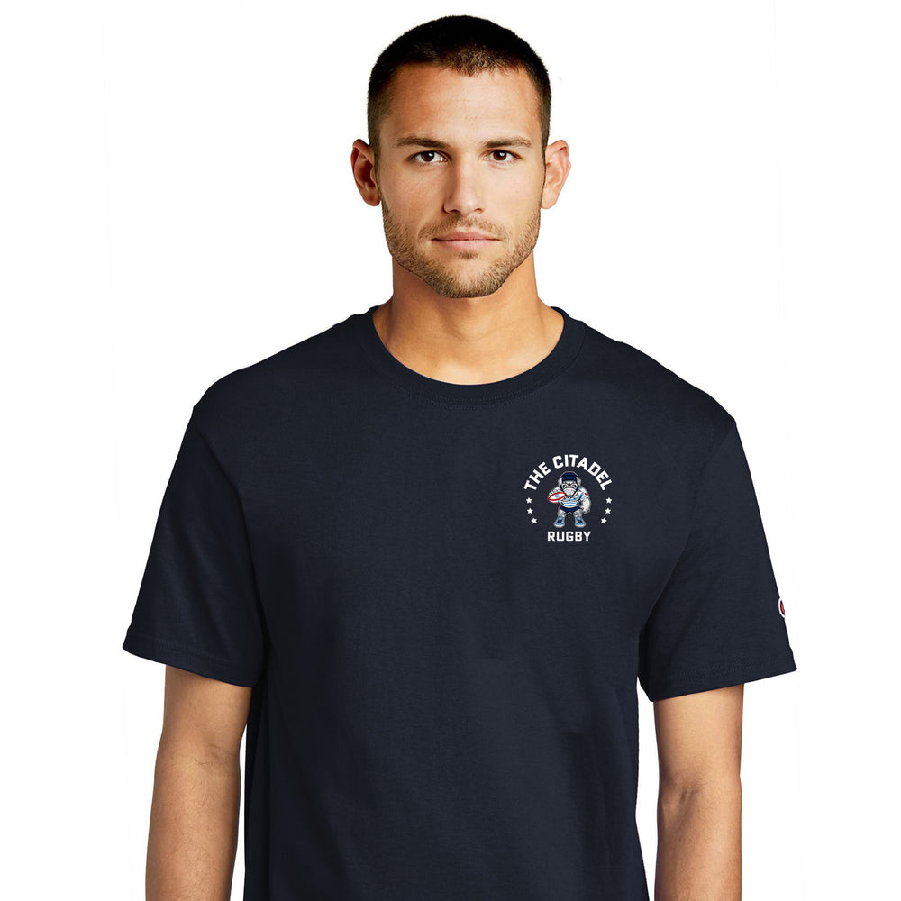 The Citadel, Club Sport - Rugby, Rugby Spike, Champion T-Shirt - Navy
