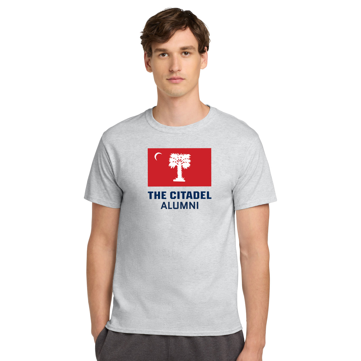 The Citadel, BRP Flag Alumni, Champion ® Heritage 6-Oz. Jersey T-Shirt - Ash