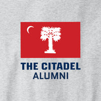 Load image into Gallery viewer, The Citadel, BRP Flag Alumni, Champion ® Heritage 6-Oz. Jersey T-Shirt - Ash
