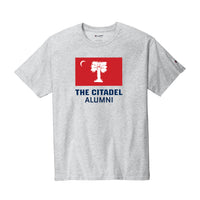 Load image into Gallery viewer, The Citadel, BRP Flag Alumni, Champion ® Heritage 6-Oz. Jersey T-Shirt - Ash
