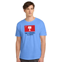 Load image into Gallery viewer, The Citadel, BRP Flag Alumni, Champion ® Heritage 6-Oz. Jersey T-Shirt - Carolina Blue
