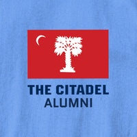 Load image into Gallery viewer, The Citadel, BRP Flag Alumni, Champion ® Heritage 6-Oz. Jersey T-Shirt - Carolina Blue
