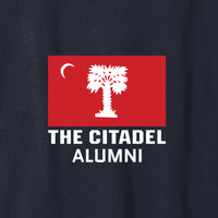 Load image into Gallery viewer, The Citadel, BRP Flag Alumni, Champion ® Heritage 6-Oz. Jersey T-Shirt - Navy
