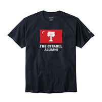 Load image into Gallery viewer, The Citadel, BRP Flag Alumni, Champion ® Heritage 6-Oz. Jersey T-Shirt - Navy
