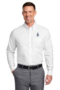 Load image into Gallery viewer, The Citadel, Spike,  Big &amp; Tall, Brooks Brothers® Wrinkle-Free Stretch Nailhead Shirt
