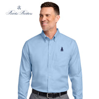 Load image into Gallery viewer, The Citadel, Barracks,  Big &amp; Tall, Brooks Brothers® Wrinkle-Free Stretch Nailhead Shirt - Newport Blue
